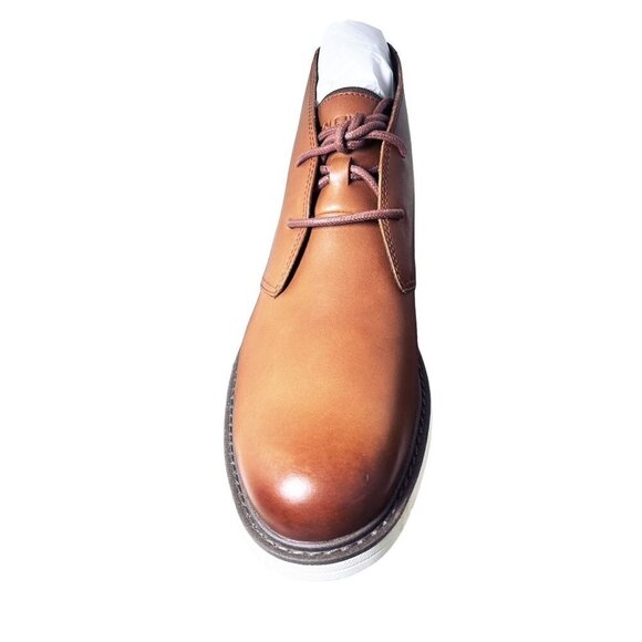 Cole Haan Mens Brown Leather Go To Lace Up White Sole Chukka Boots Sz 9 New - Picture 3 of 15